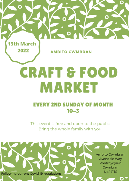 Craft and Food Market in Cwmbran