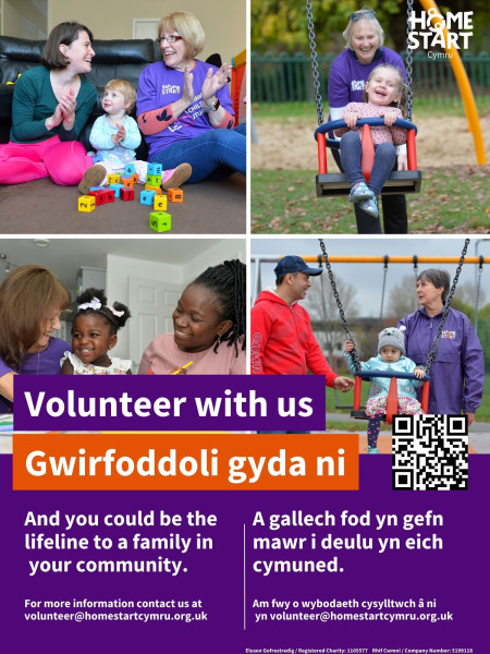 Home start Cymru volunteers needed