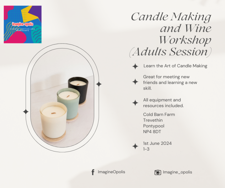 Candle and Wine Workshop (Adults)