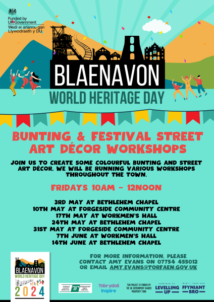 FREE Bunting and festival street art décor workshops
