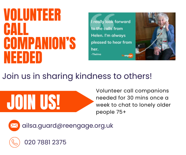 Call Companion Volunteers Needed