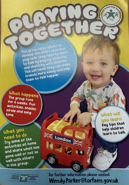 Playing Together
Cwmbran ICC
Friday 10 - 11 am