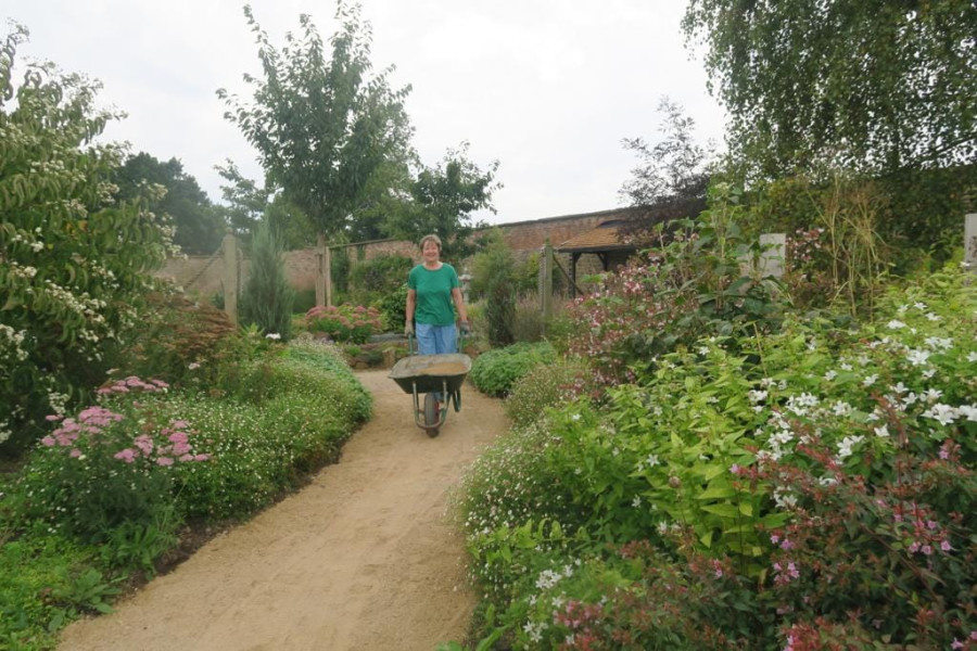 Help at the Walled garden at Llanfrechfa Grange