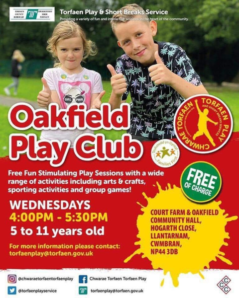 Oakfield Play Club with Torfaen Play