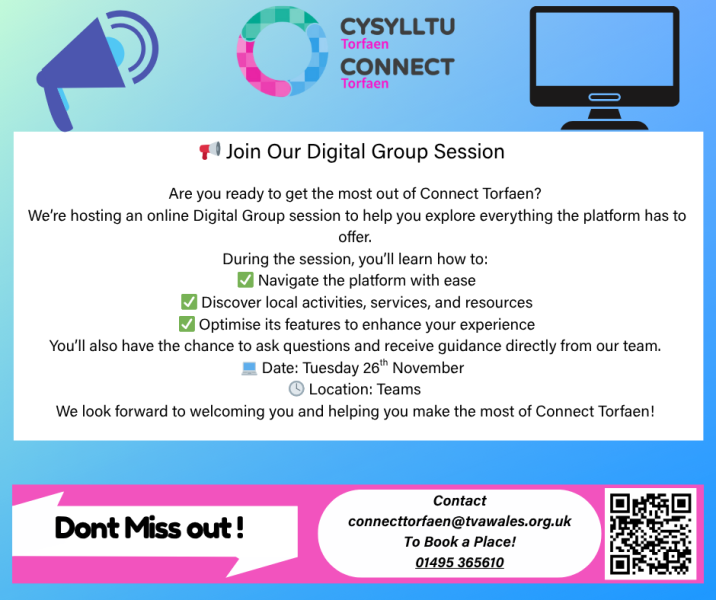 Get to know Connect Torfaen!
