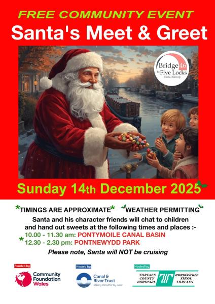 Santa Meet & Greet
Pontymoile and Pontnewydd Park
