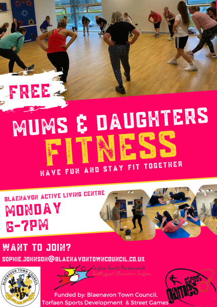 FREE Mother & Daughter Fitness Sessions in Blaenavon Active Living Centre