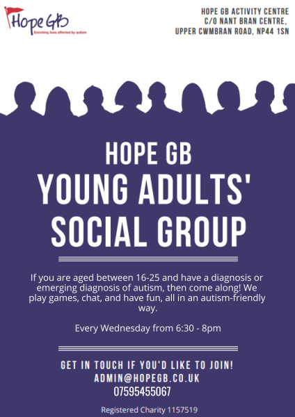 Hope GB's 16-25 Young Adults' Social Group